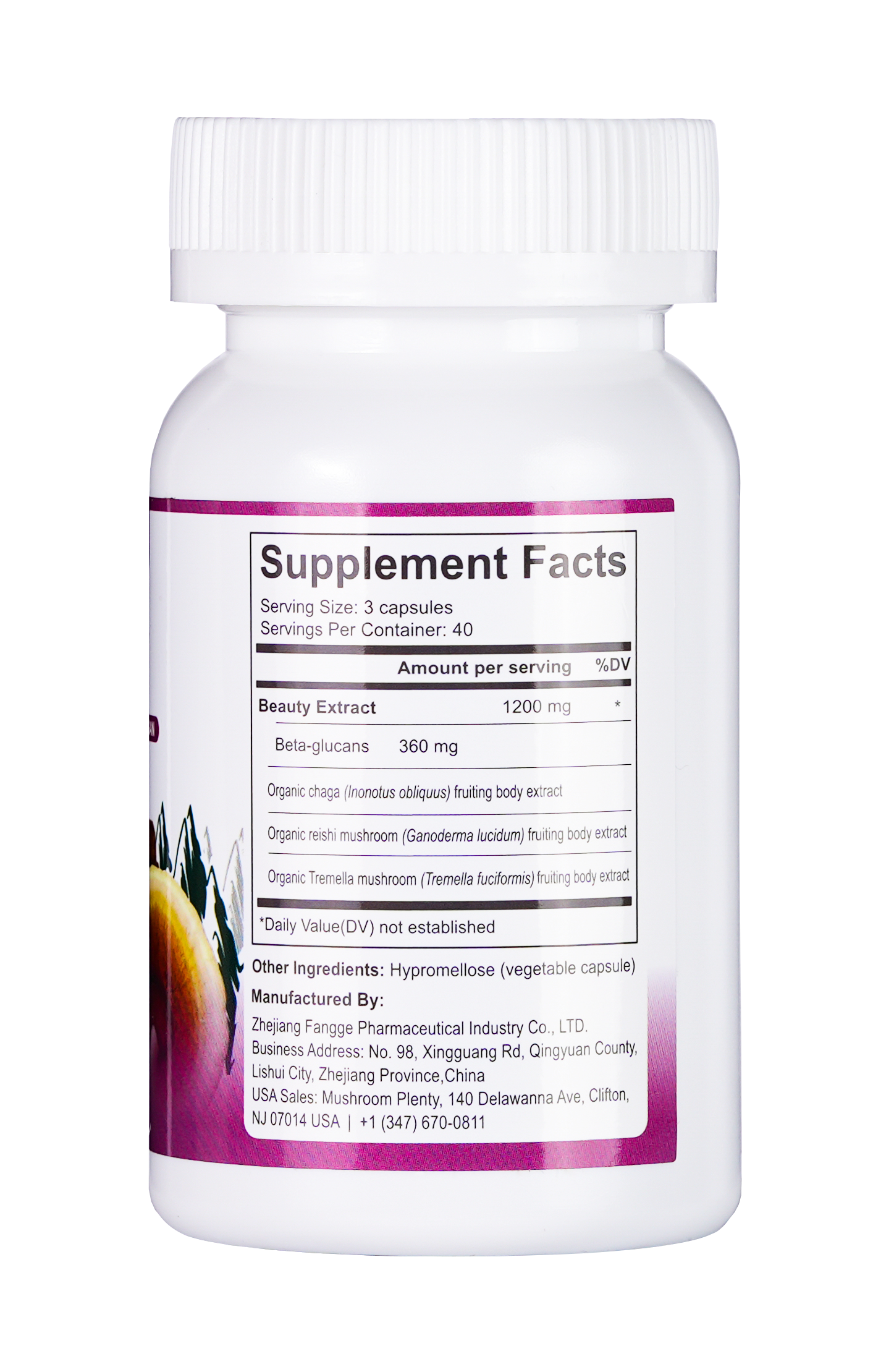 Beauty - Organic Mushroom Extract Capsule 