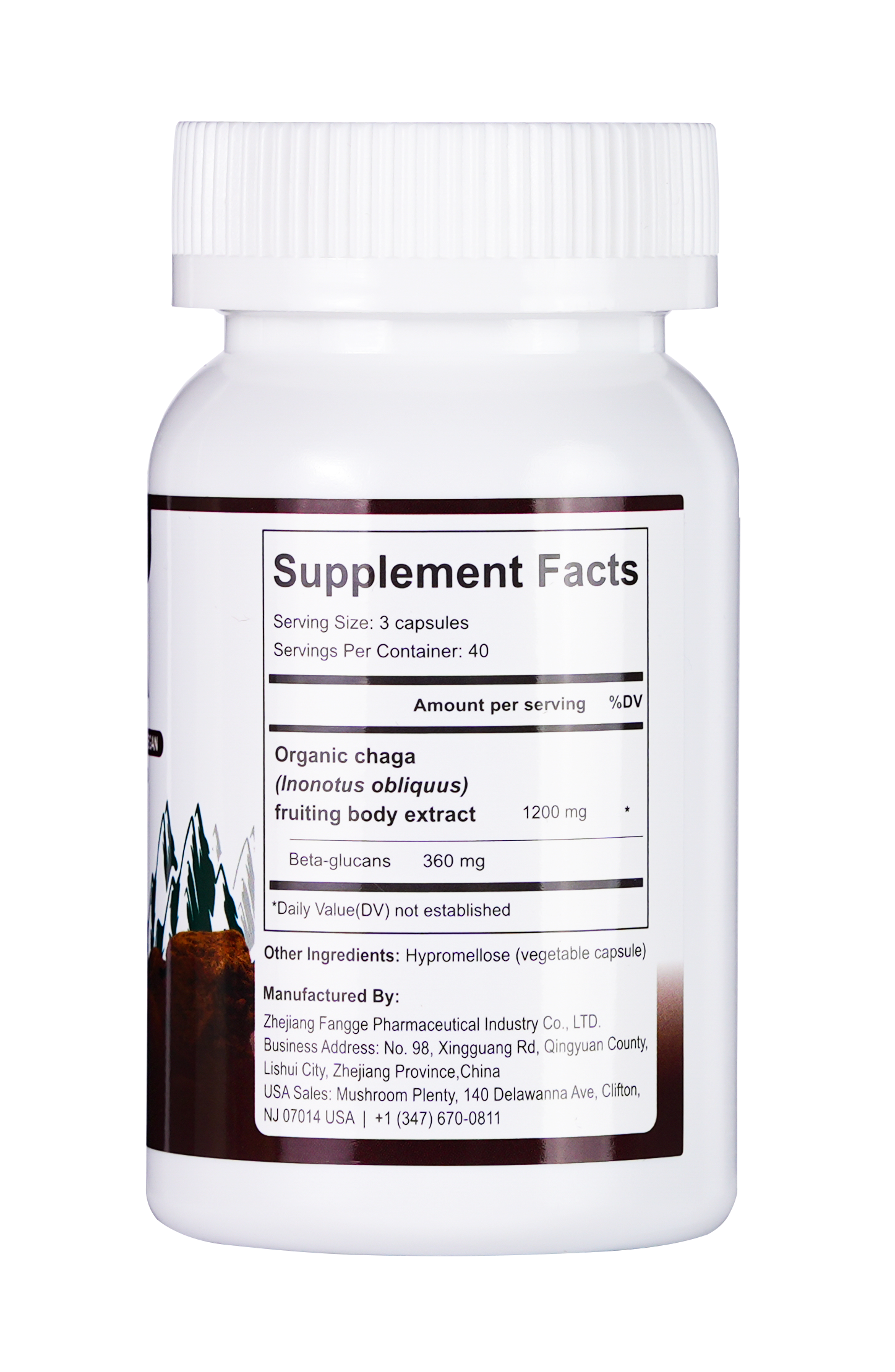 Chaga- Organic Mushroom Extract Capsule 