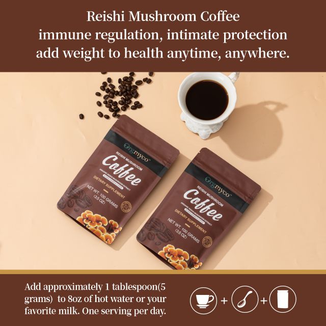 Reishi Mushroom Coffee - Organic Mushroom Extract Blend 