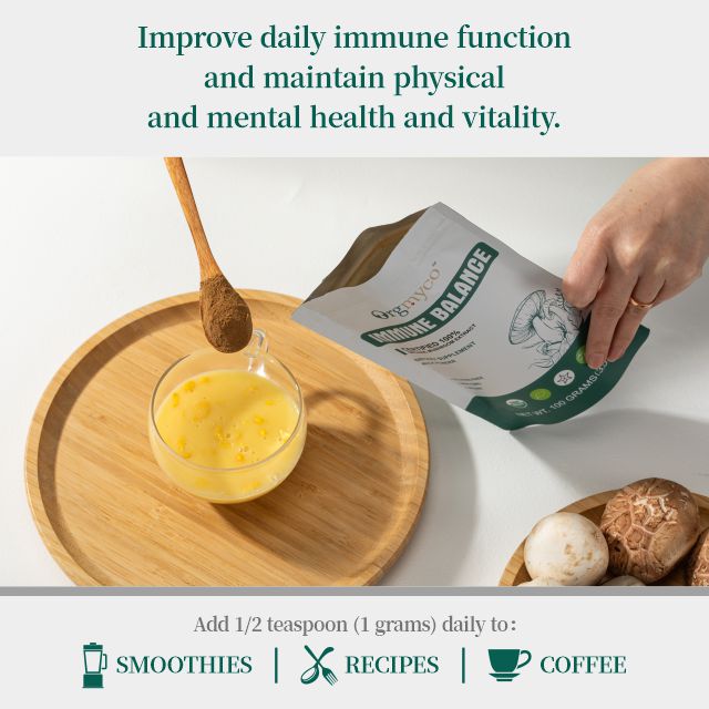 Immune Balance - Organic Mushroom Extract Bulk Powder 