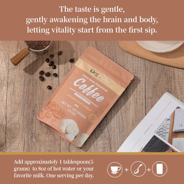 Lion's Mane Mushroom Coffee - Organic Mushroom Extract Blend 